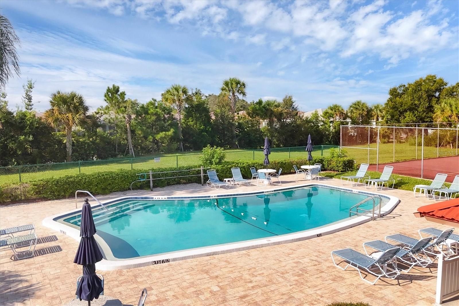 heated community pool