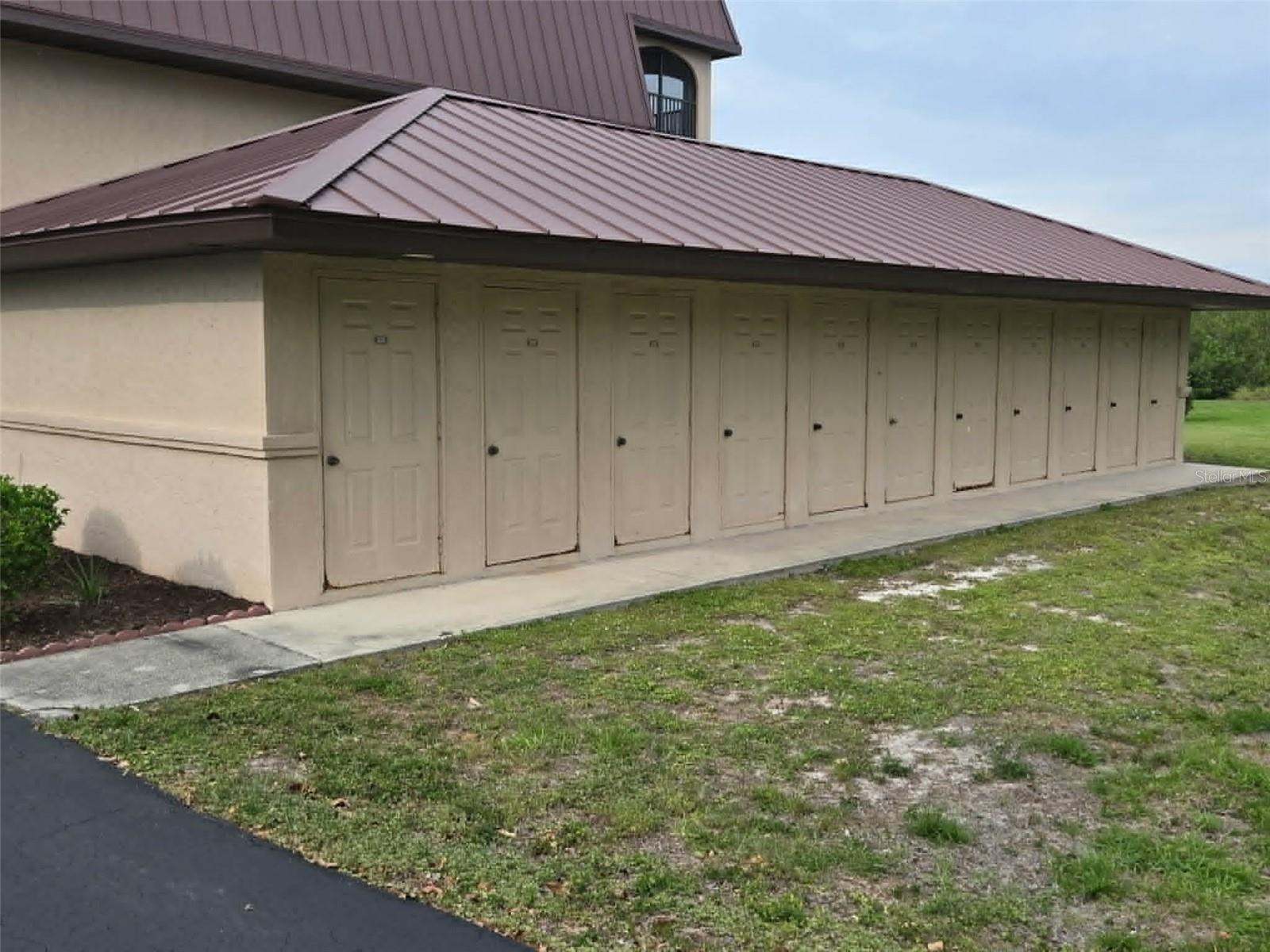 This building has a storage unit