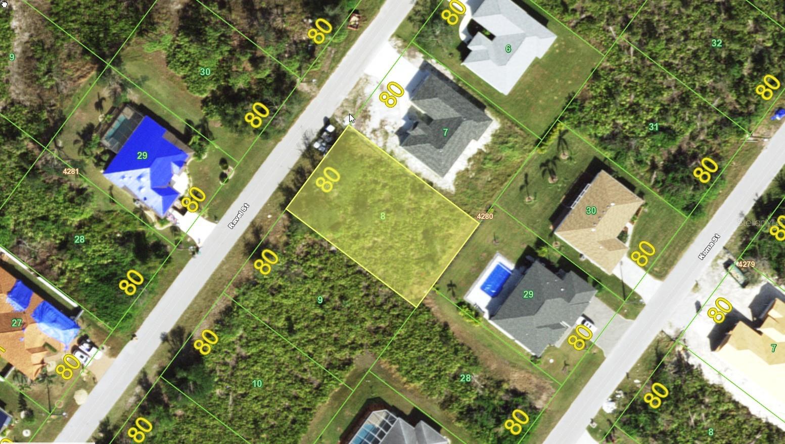 Southeastern rear exposure. There is now a new home on Lot 9.