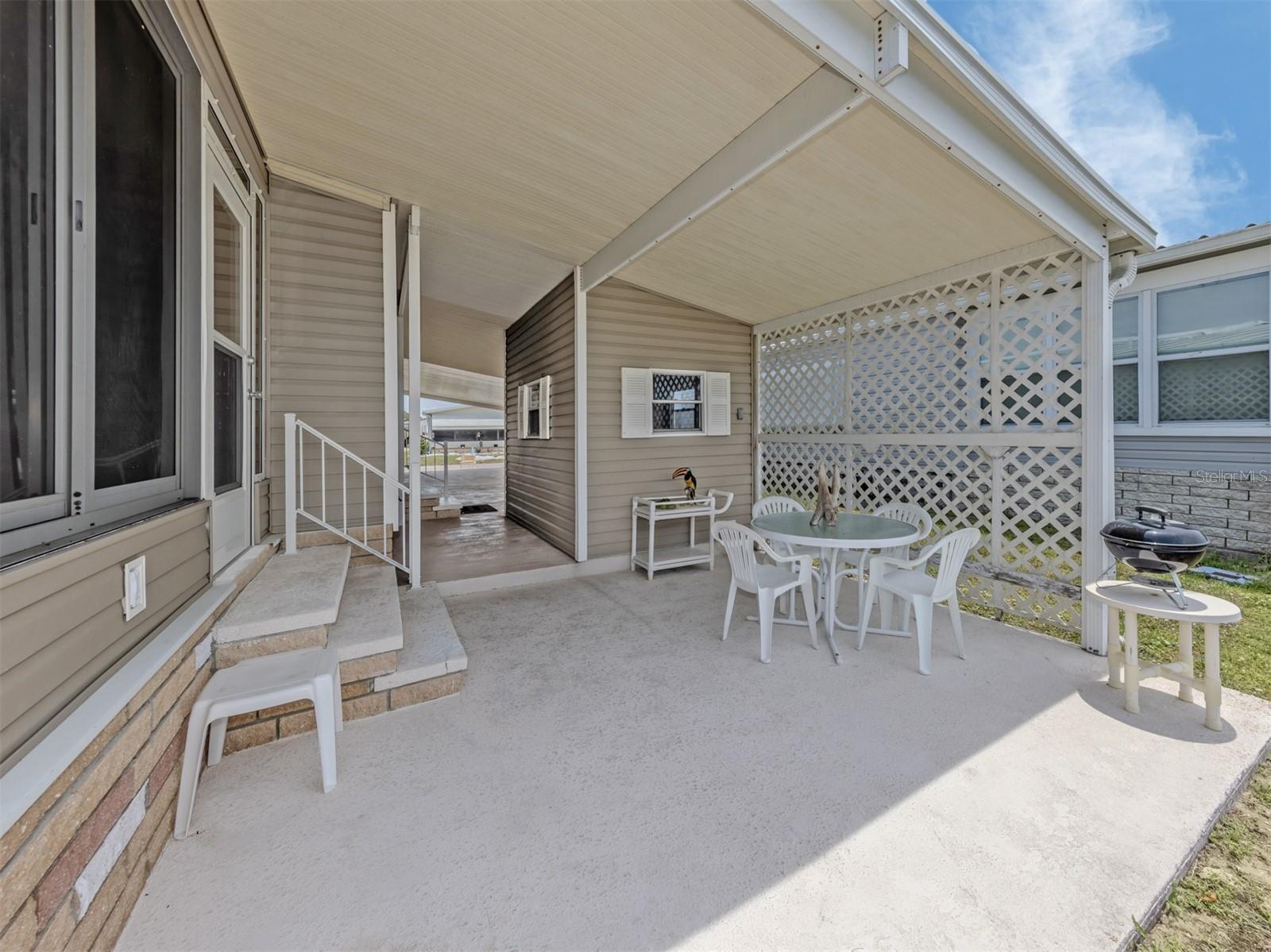 Covered patio