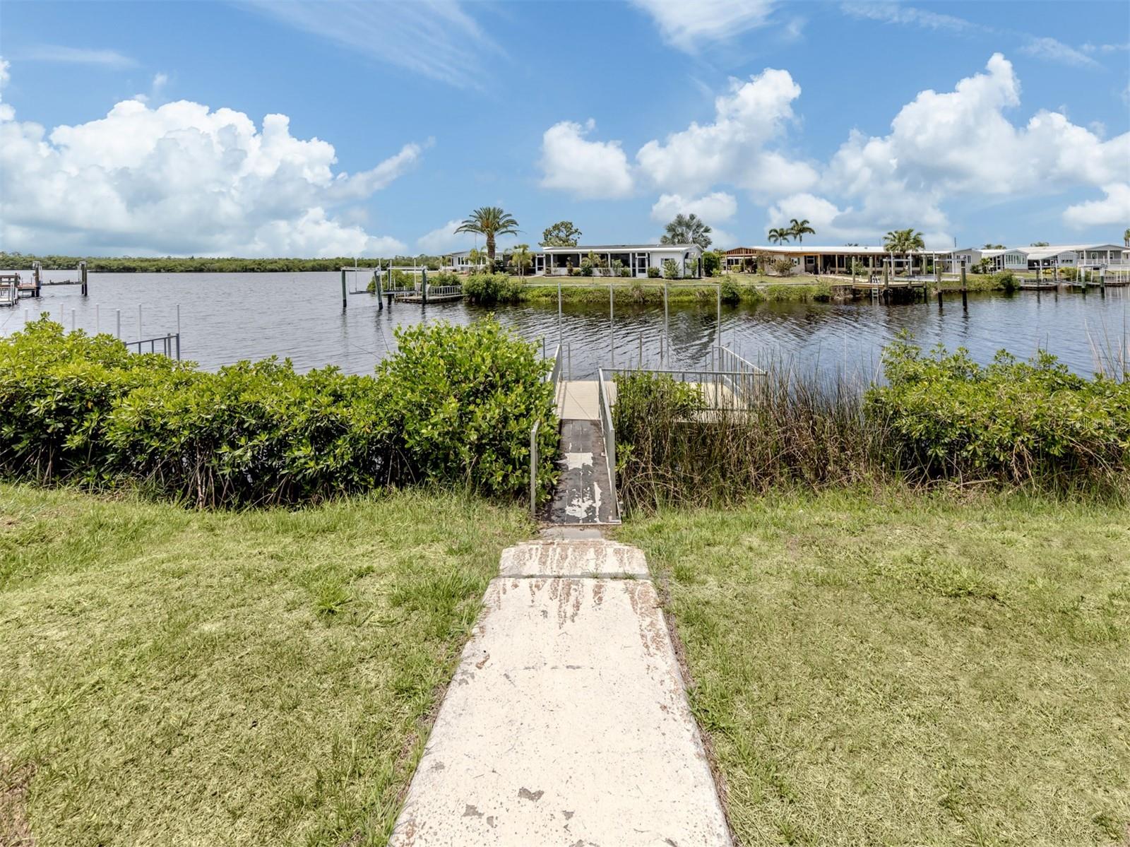 Walkway to dock