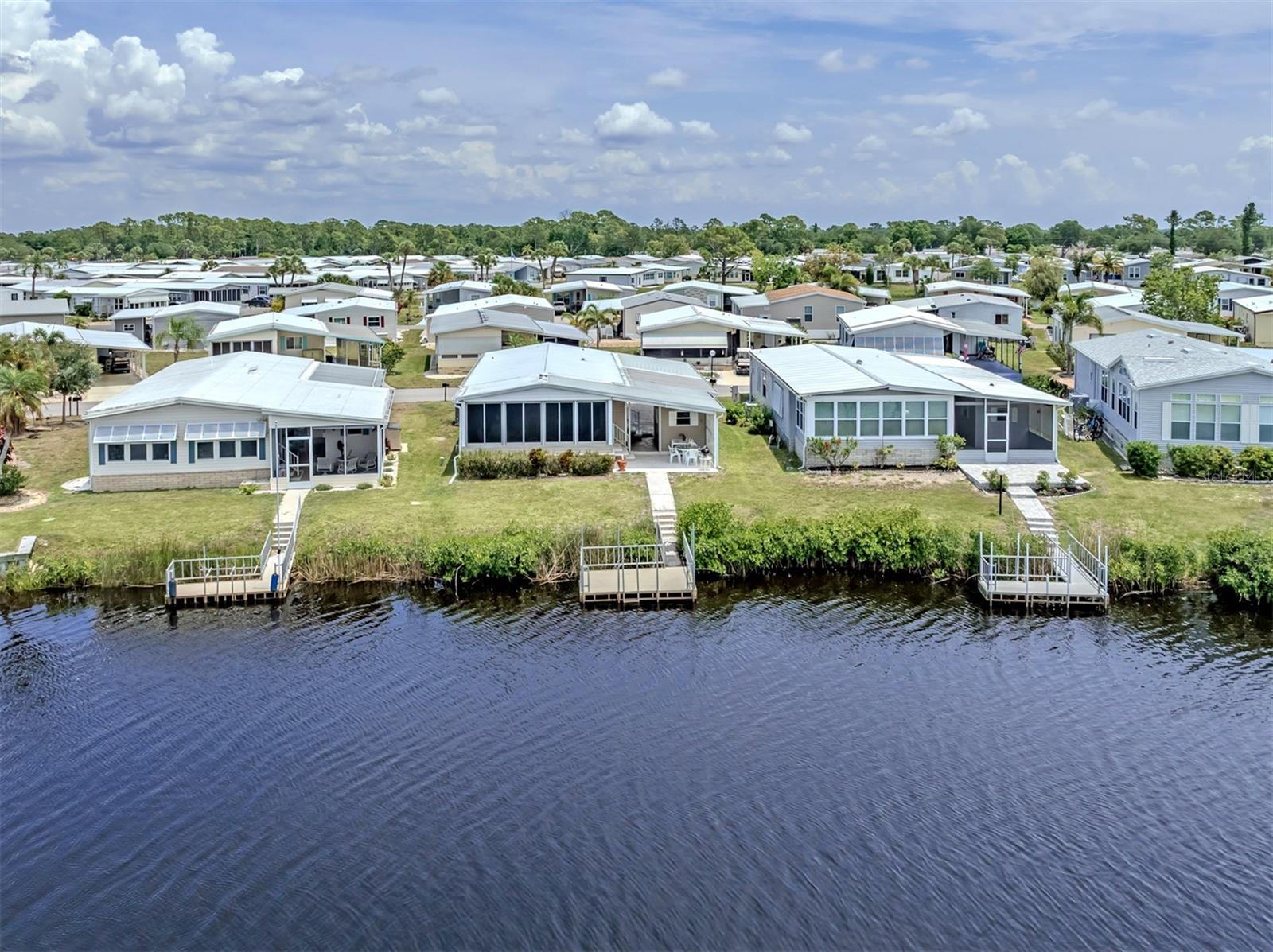 Rear exterior, dock