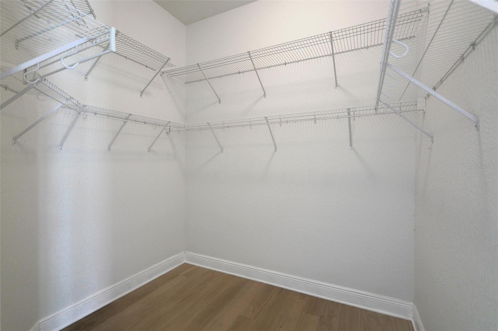 Primary walk-in closet