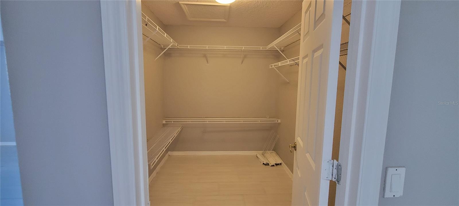 Primary walk in closet