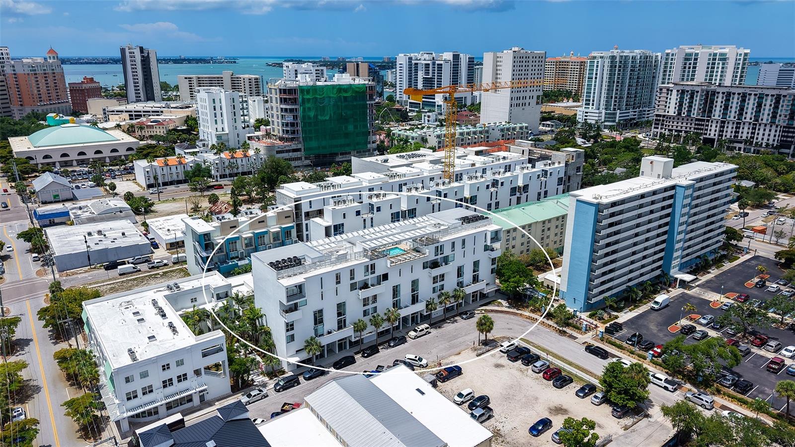 Modern one-bedroom, one-bath pied-a-terre residence designed for a connected, active urban lifestyle