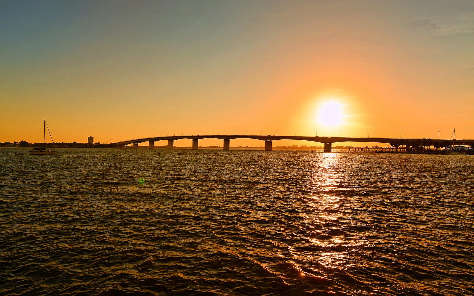 Stunning sunsets welcome you to Sarasota.
