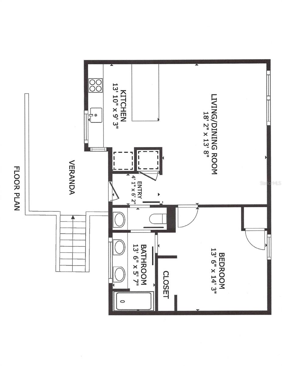 FLOOR PLAN 1350 5TH ST, #106