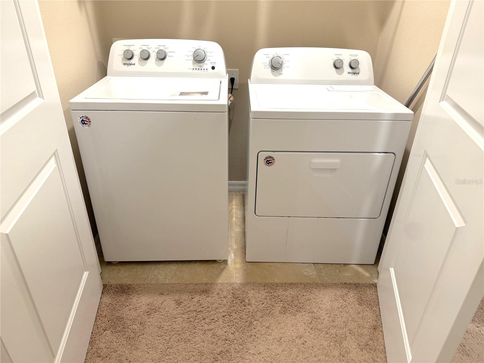 Washer and Dryer Upstairs in between bedrooms