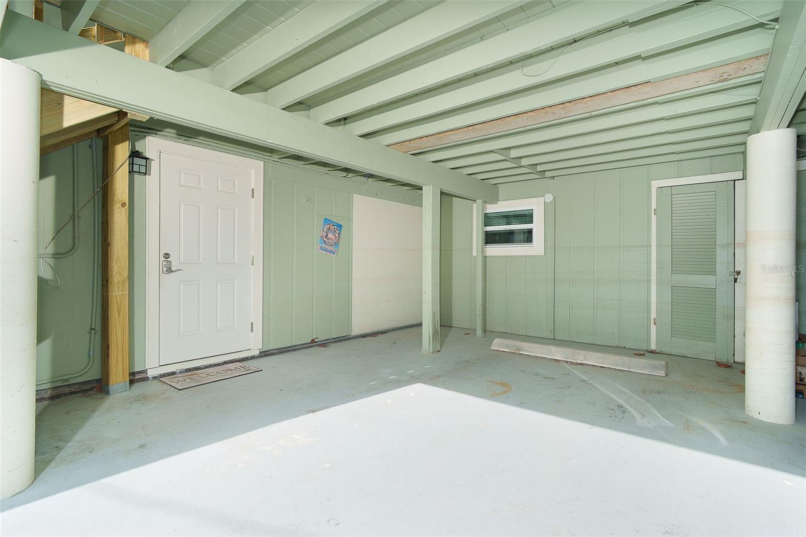 Parking and storage room