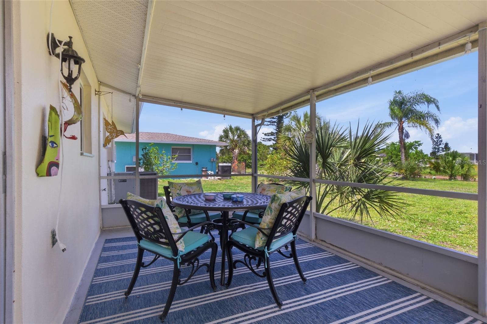 Screened In Patio overlooking the water