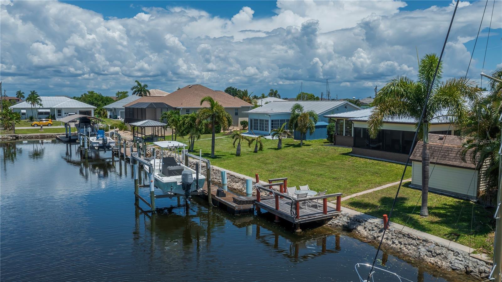 Private Dock with Boat Lift.