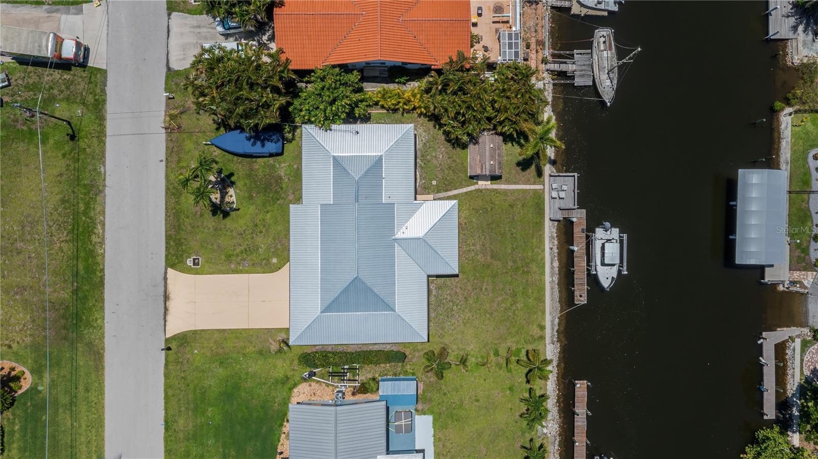 Waterfront Lot, Dock, and Sailboat Access Canal.