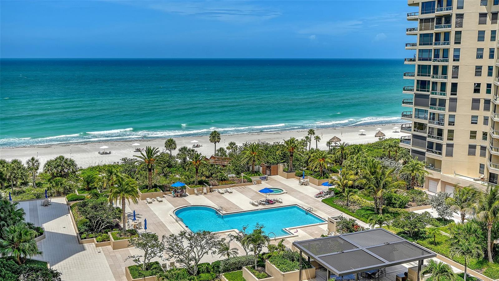 Beautiful swimming pool with gulf view