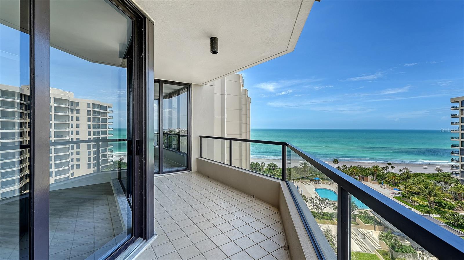 Balcony off of the living room