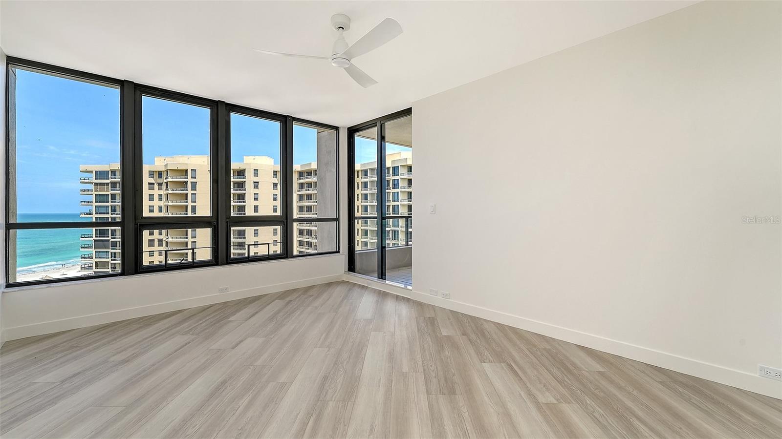 Primary bedroom with gulf views