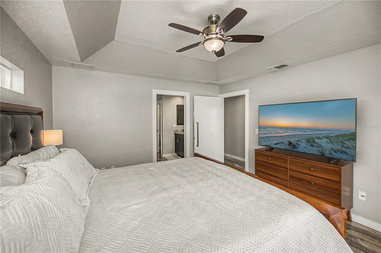Primary Retreat with Dual Closets, and a Private Ensuite Bath.