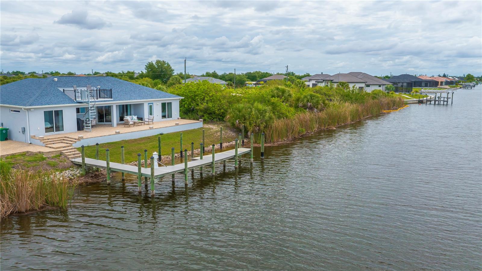 Dock with Extended Waterfront Frontage.