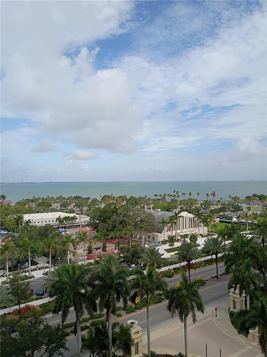 Bay view and Bayfront Park from unit/balcony