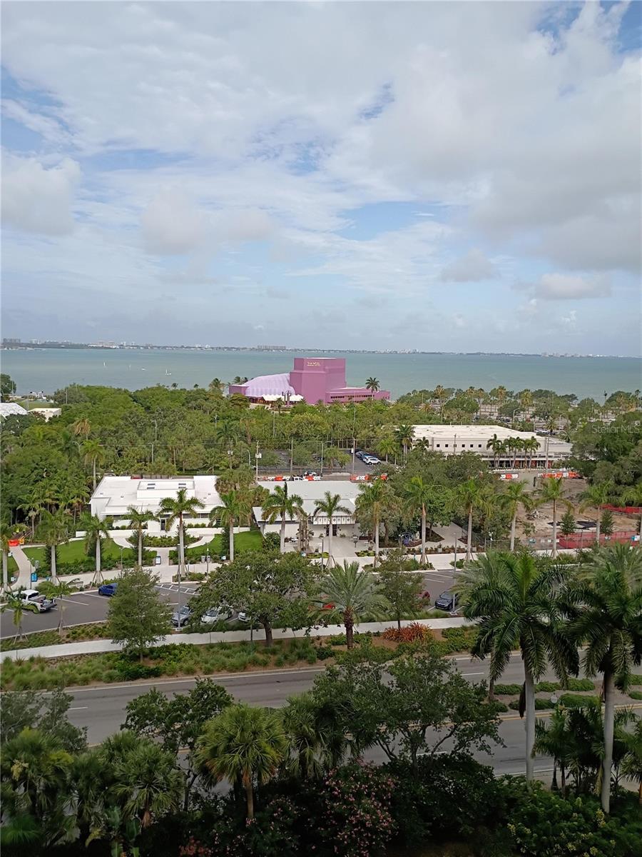 Bay view and Bayfront Park from unit/balcony