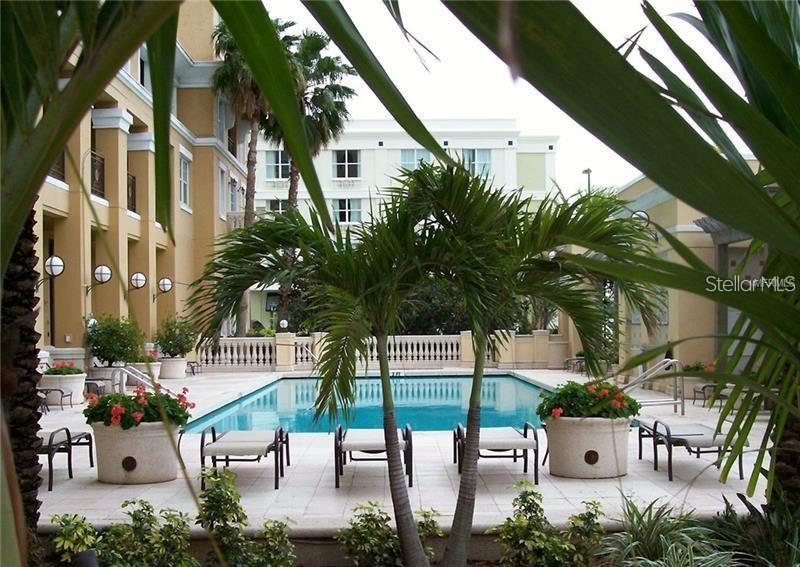 Pool from step down area