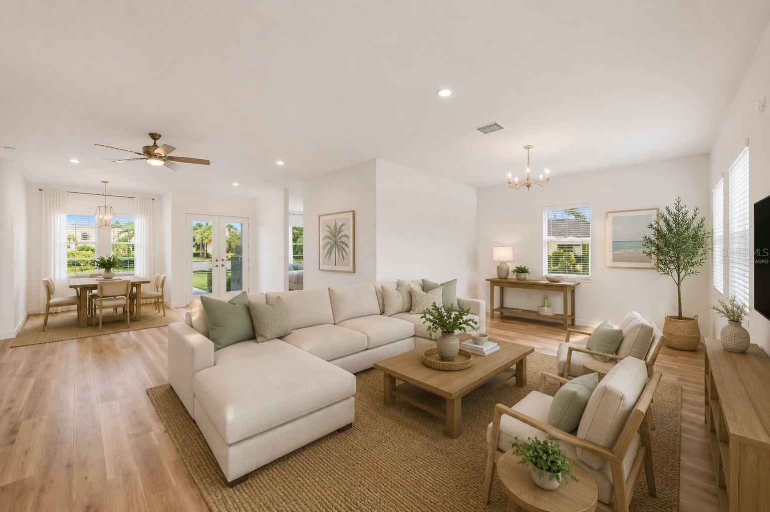 Virtually Staged Living Room