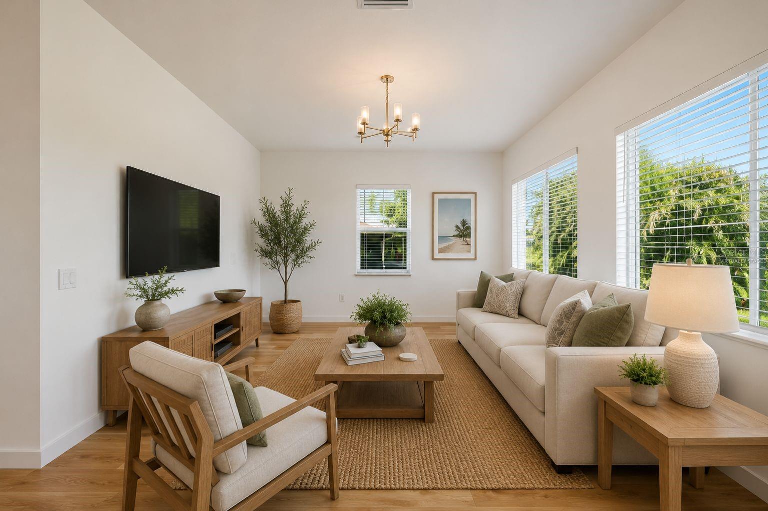Virtually Staged Living Room
