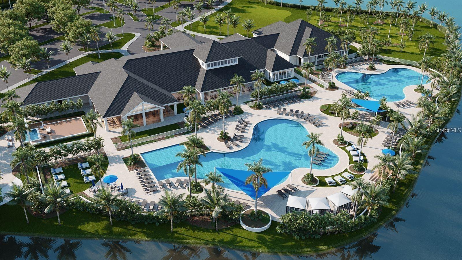 Rendering of future amenities center