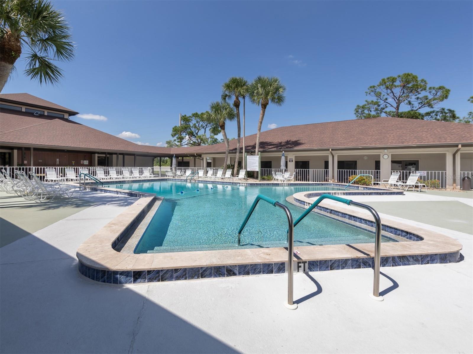 Community pool, clubhouse
