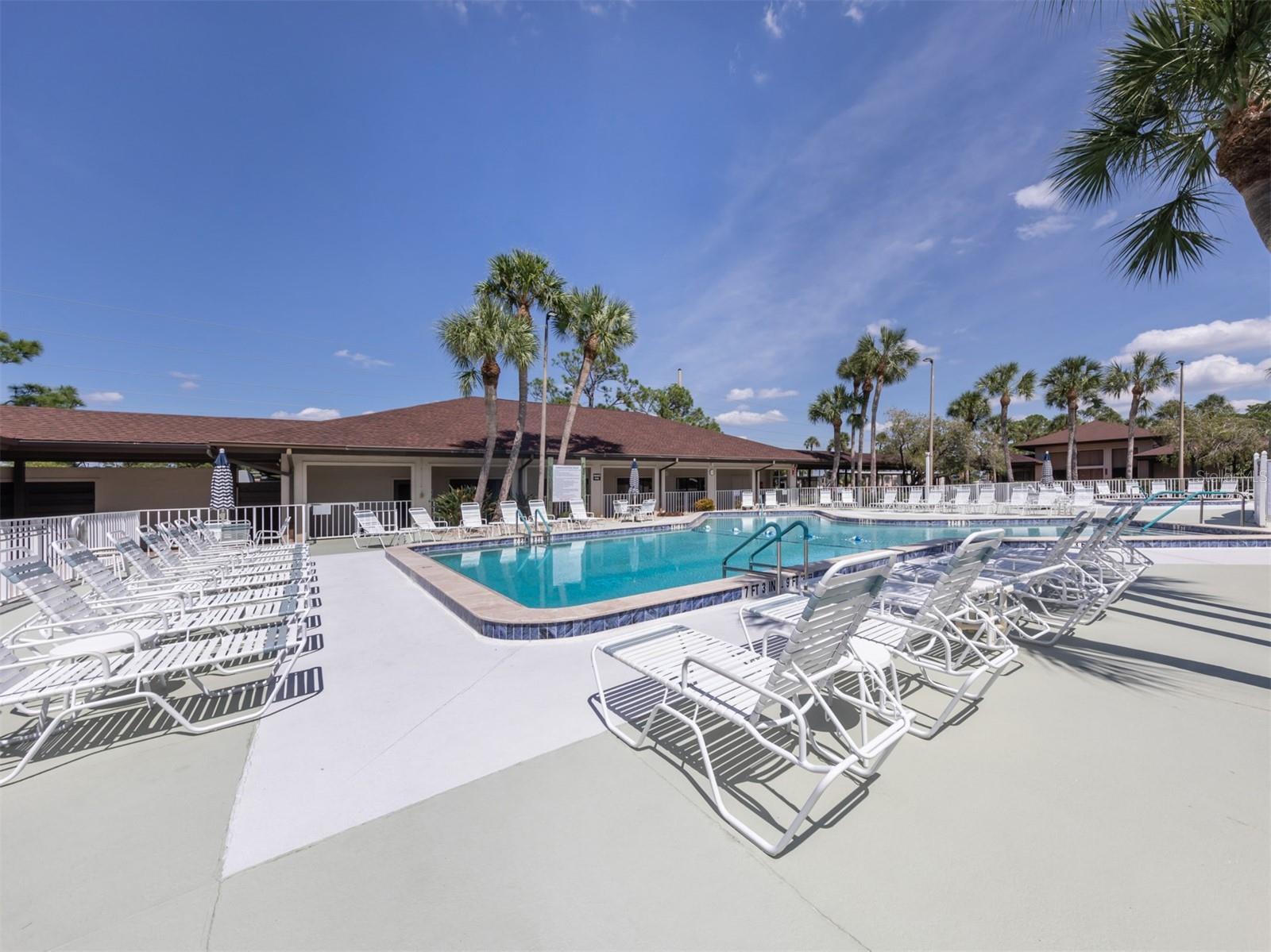 Community pool, clubhouse
