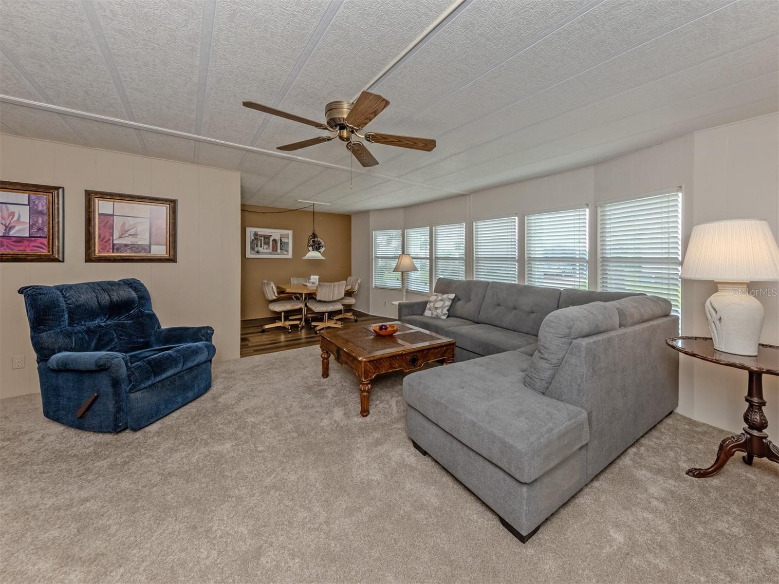 Living room, dining room