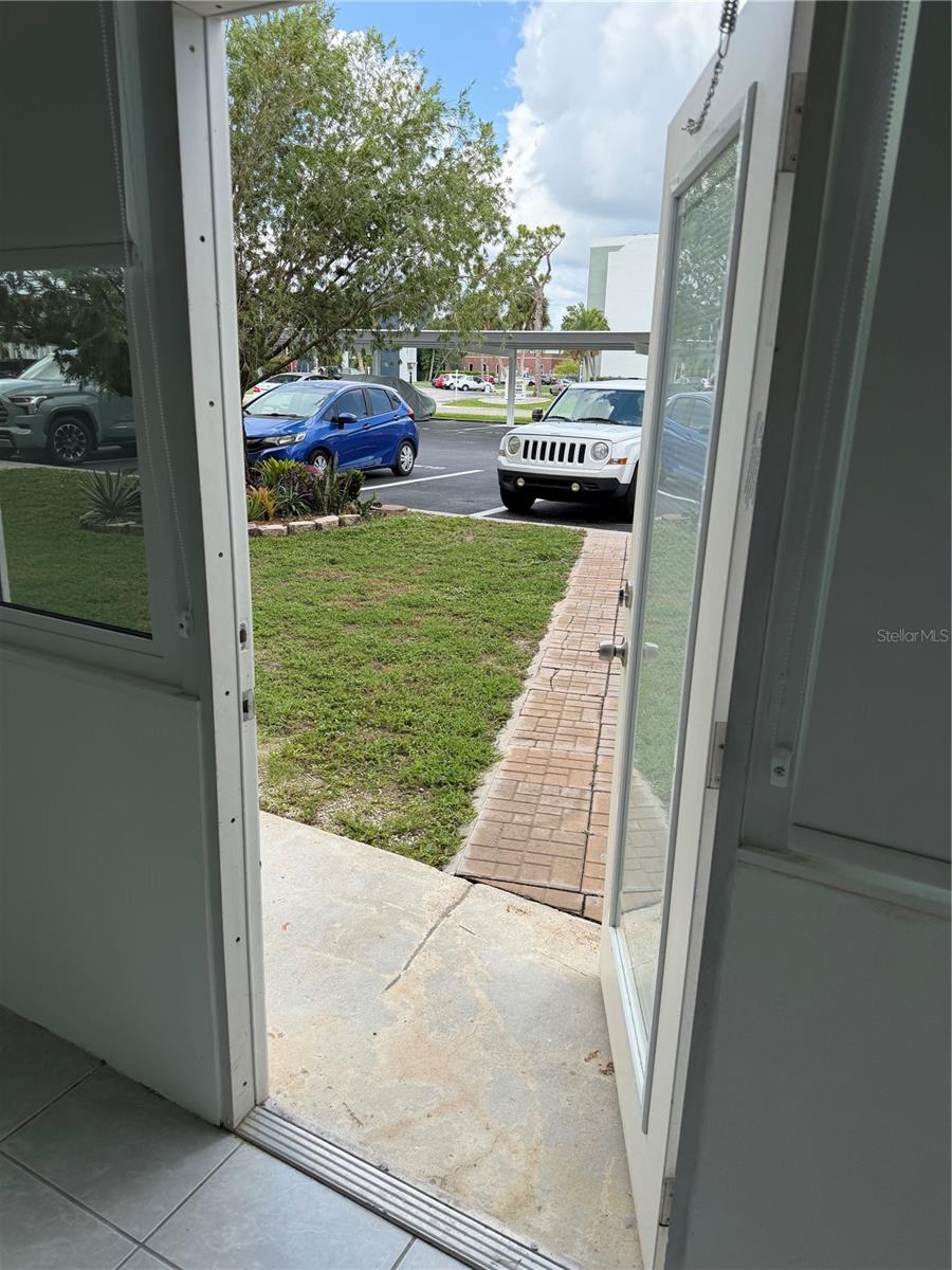 You have access to the parking lot without having to go through the clubhouse right out your back door