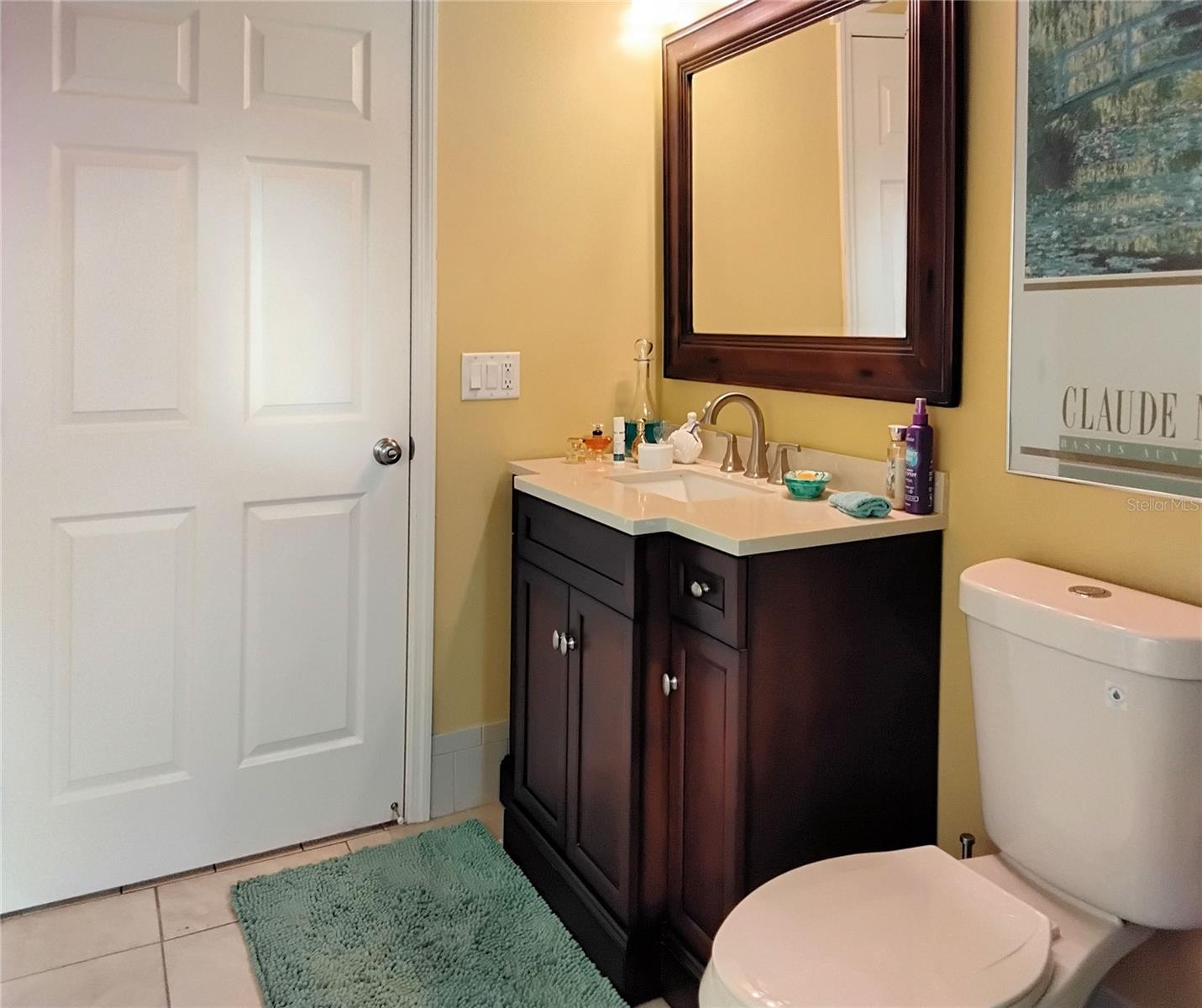 Vanity in main bathroom