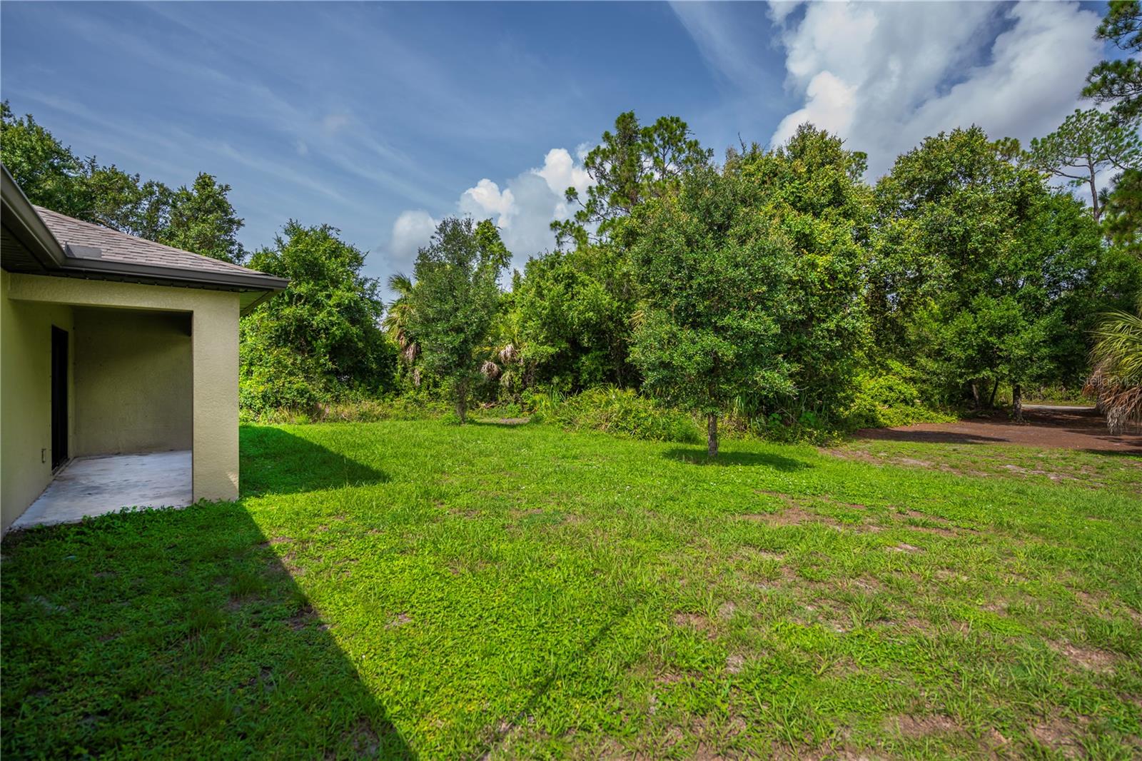 Generous Size Backyard With Mature Landscaping
