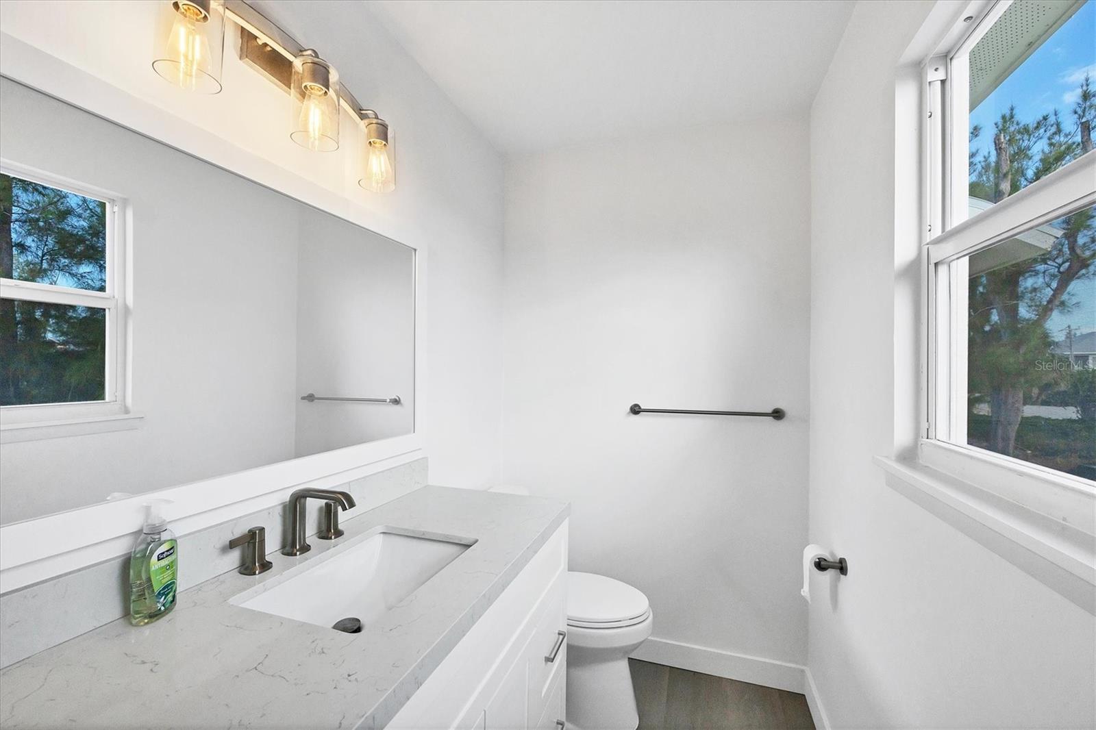 downstairs powder room