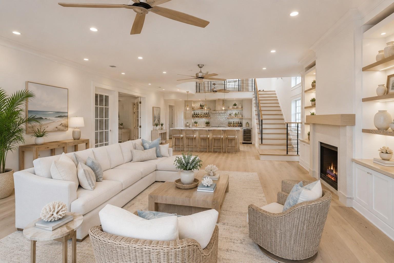 Living Room and Bar area reimagined