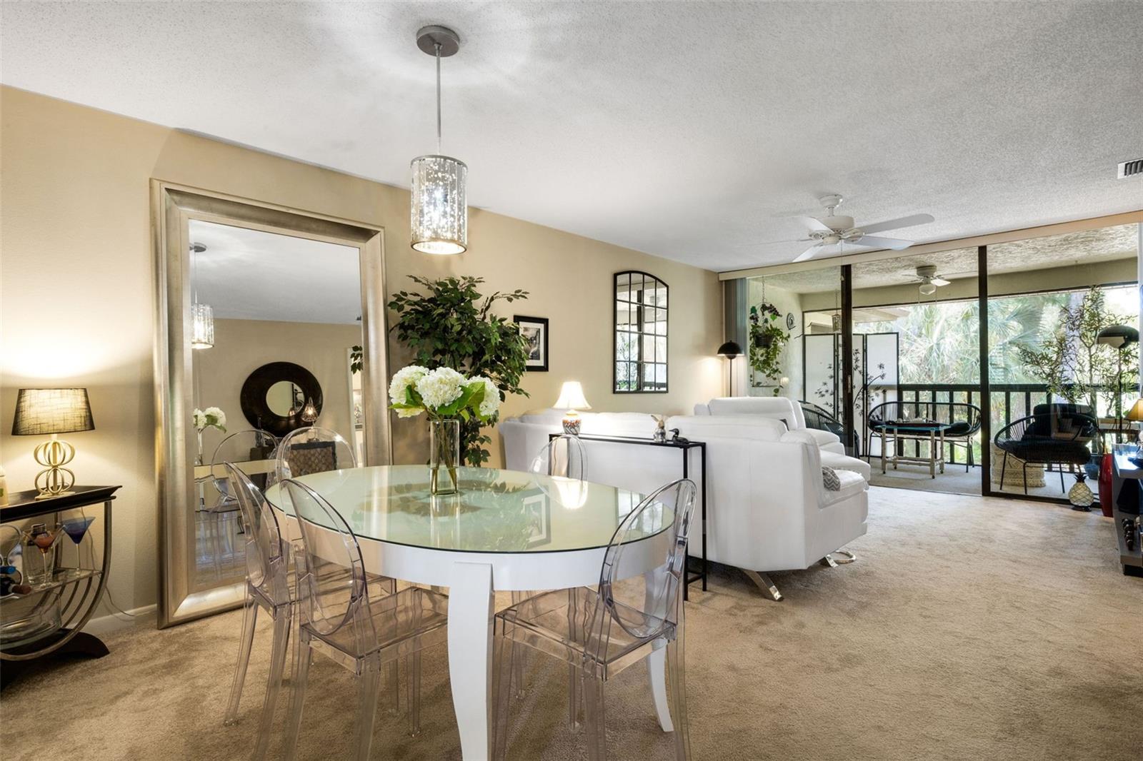 Tastefully furnished.