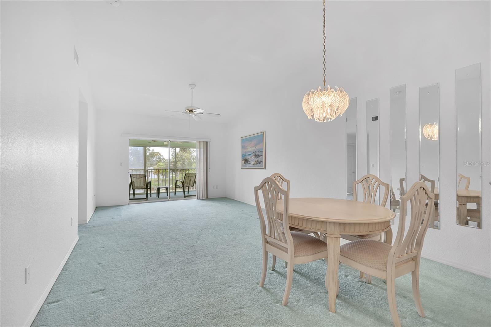 Open Floor Plan - Dining and Living Area