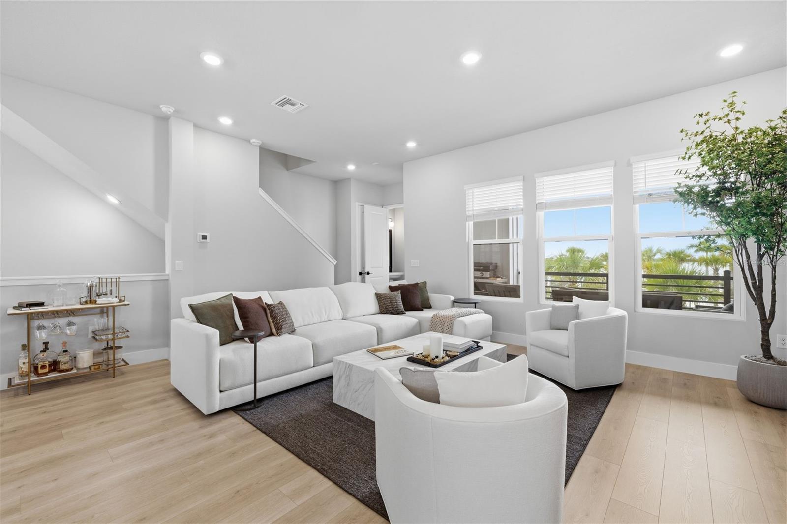 Open concept living area