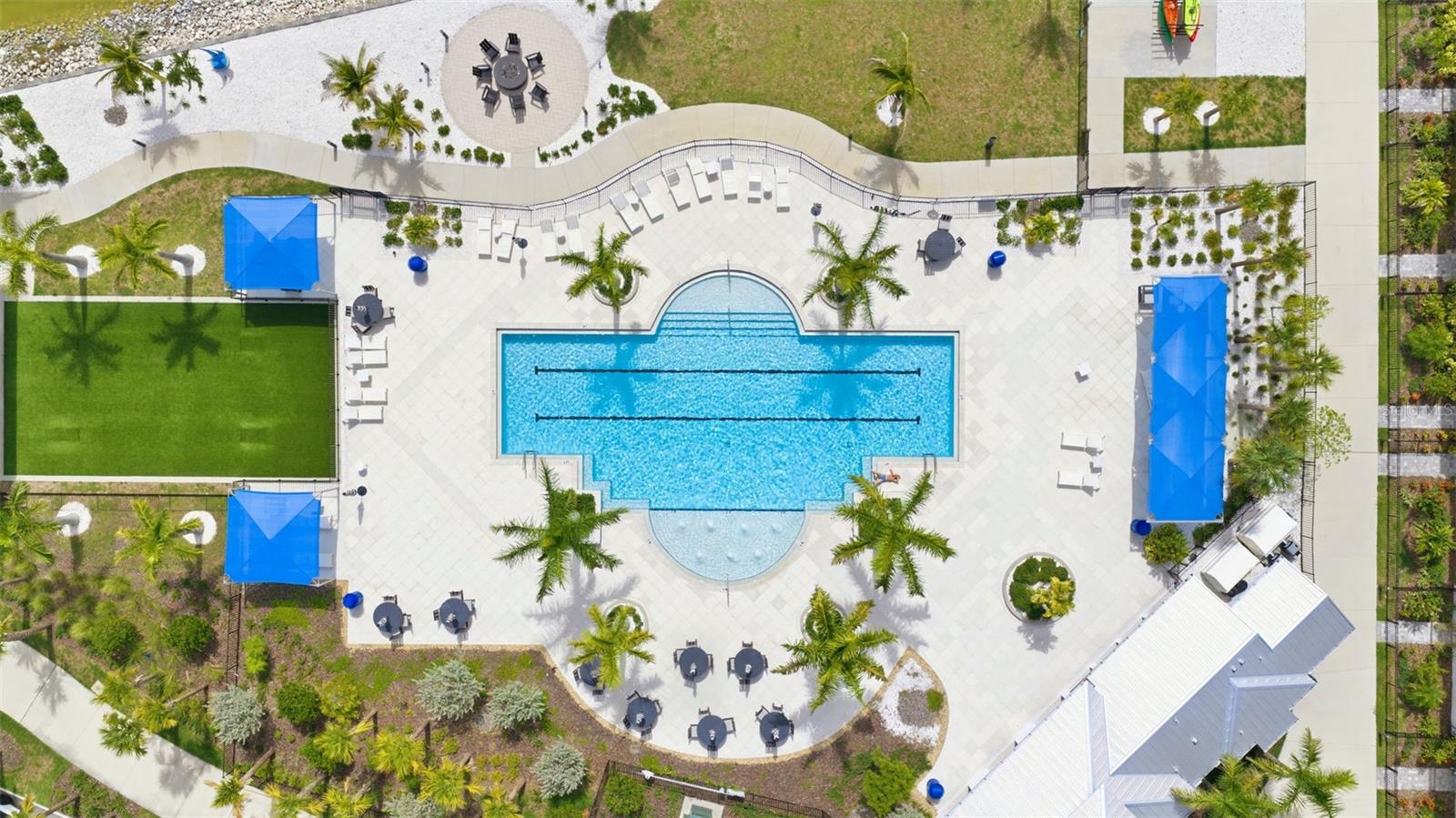 Community lap pool