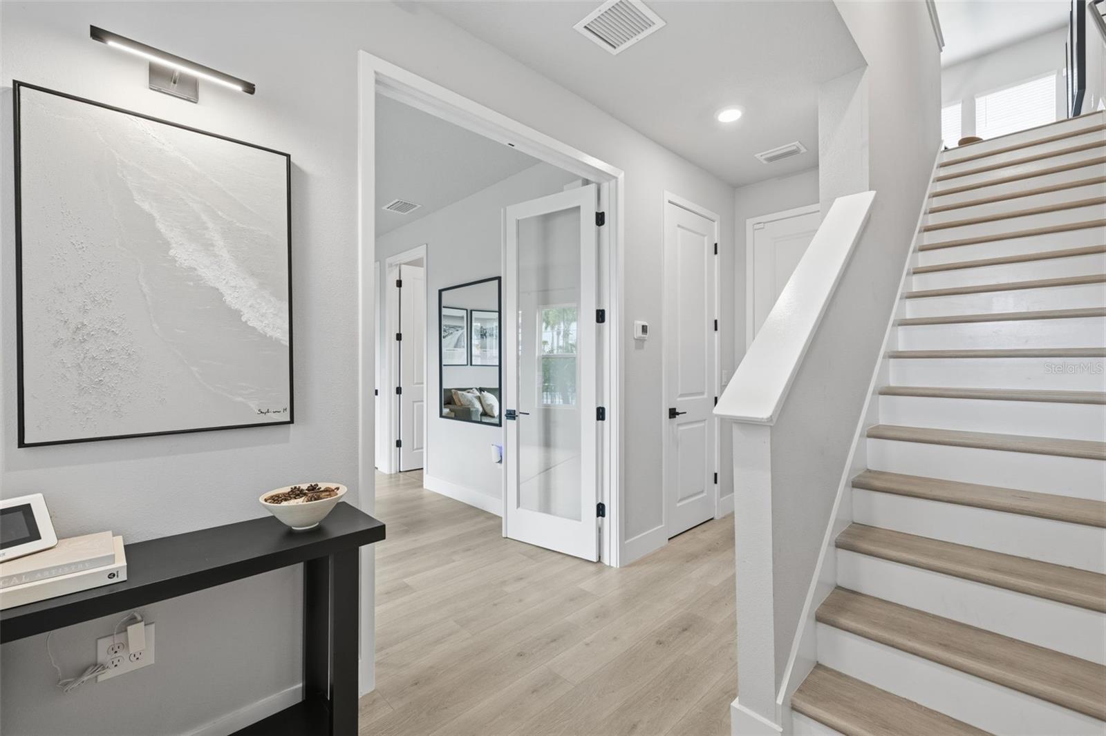 Foyer with garage access