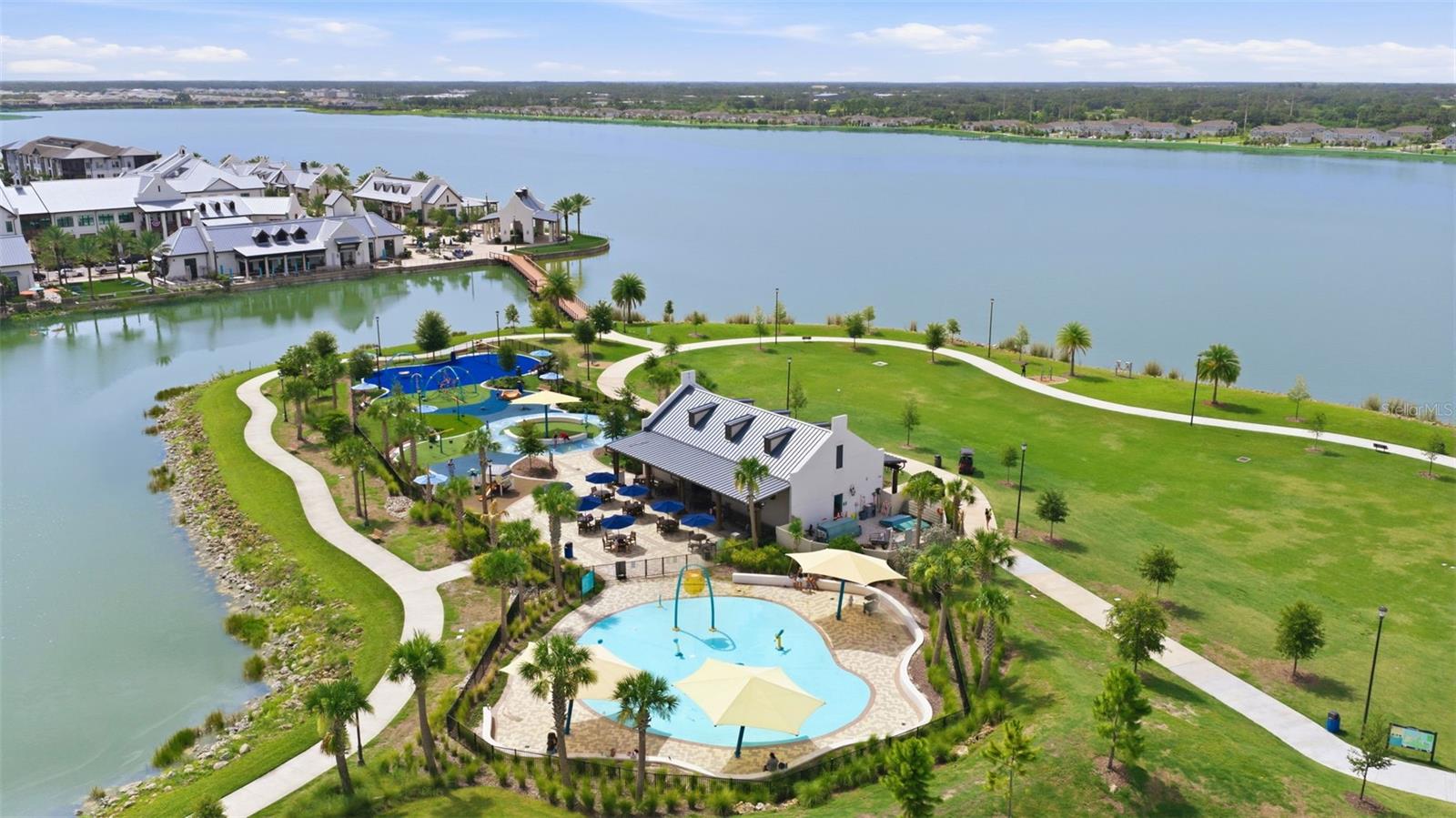 Splashpad and park