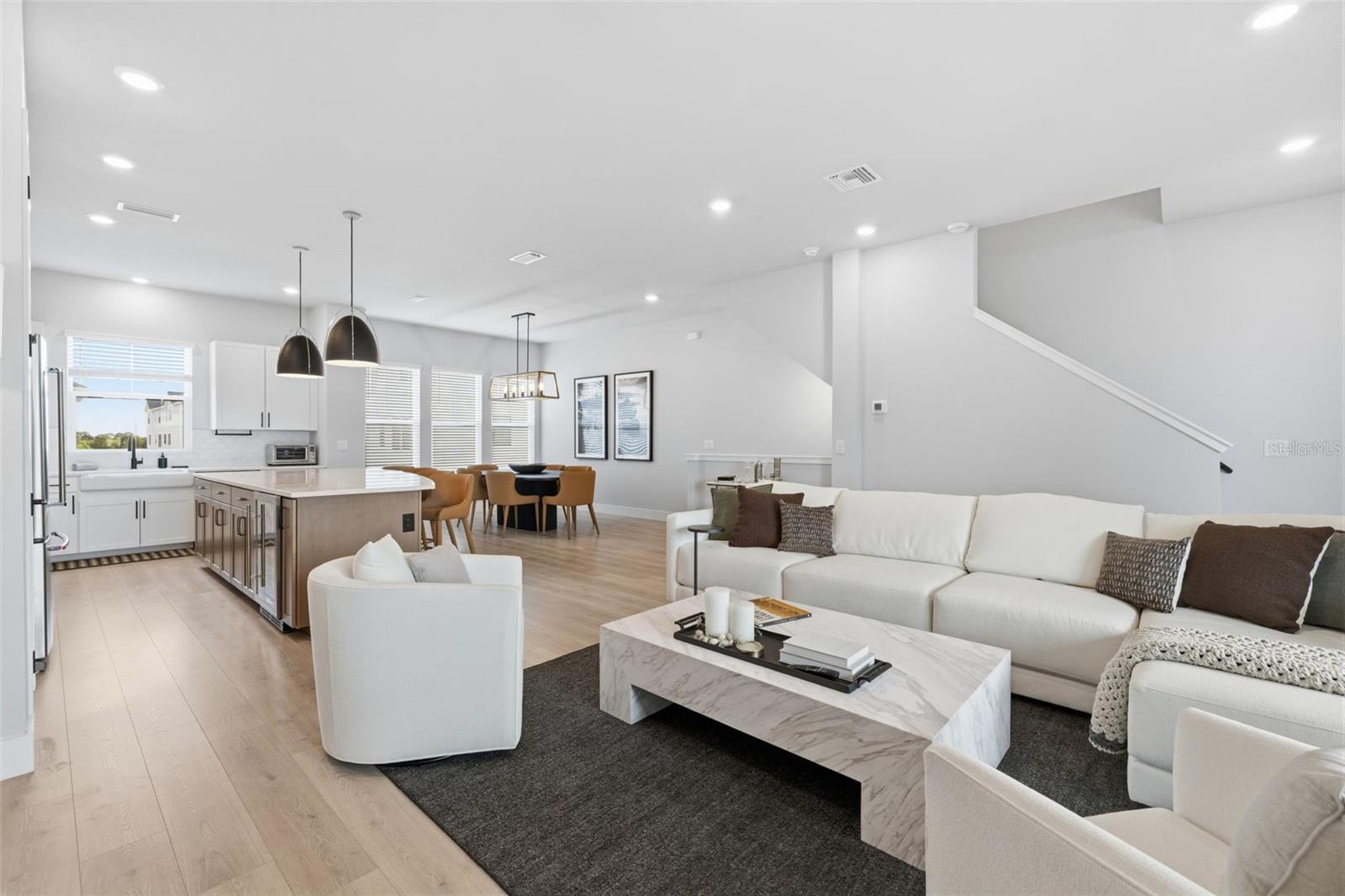 Open concept living area