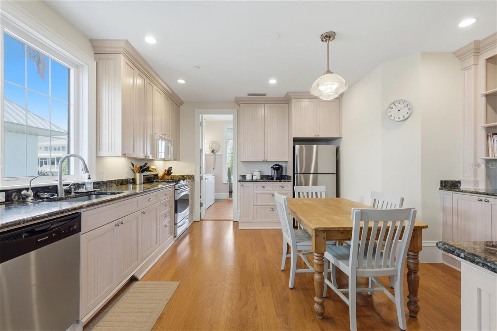 Chef's kitchen with a view