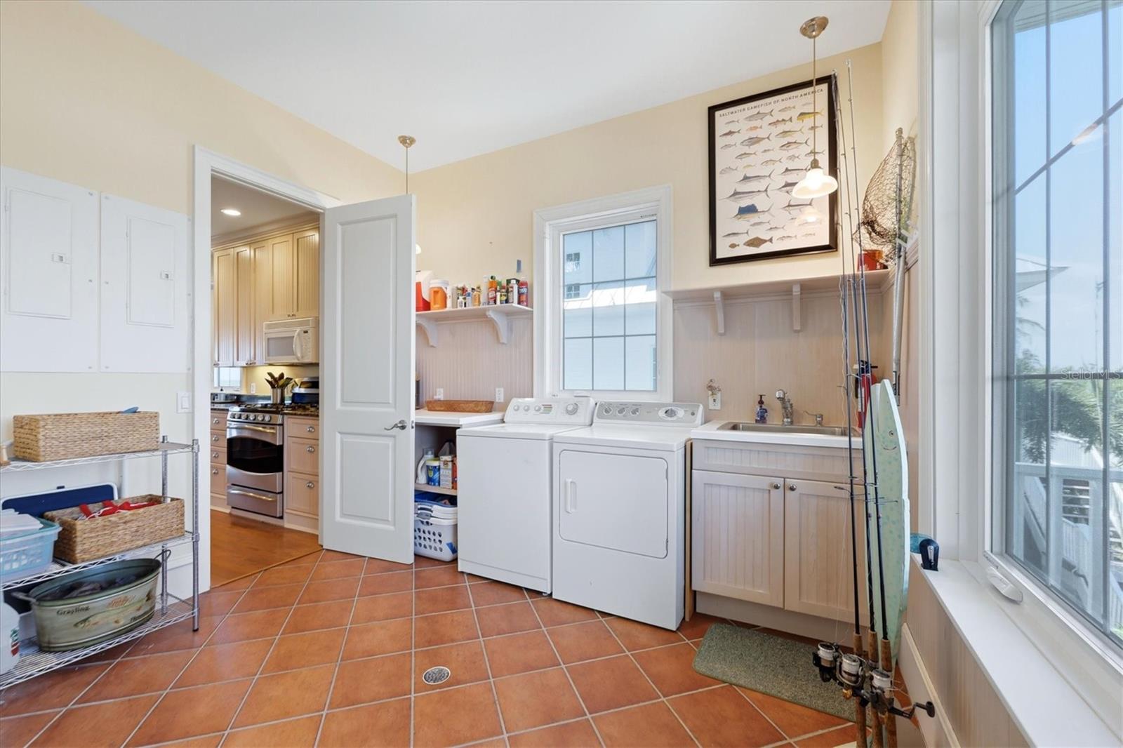 Spacious utility room