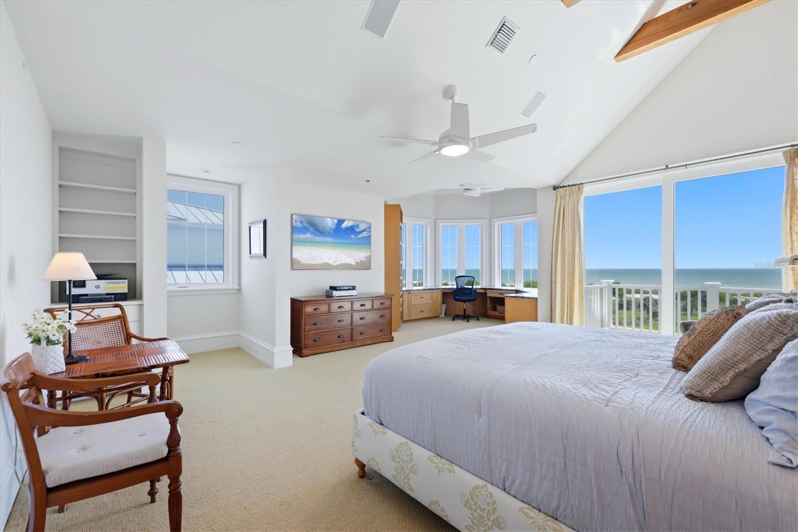 Spacious primary suite