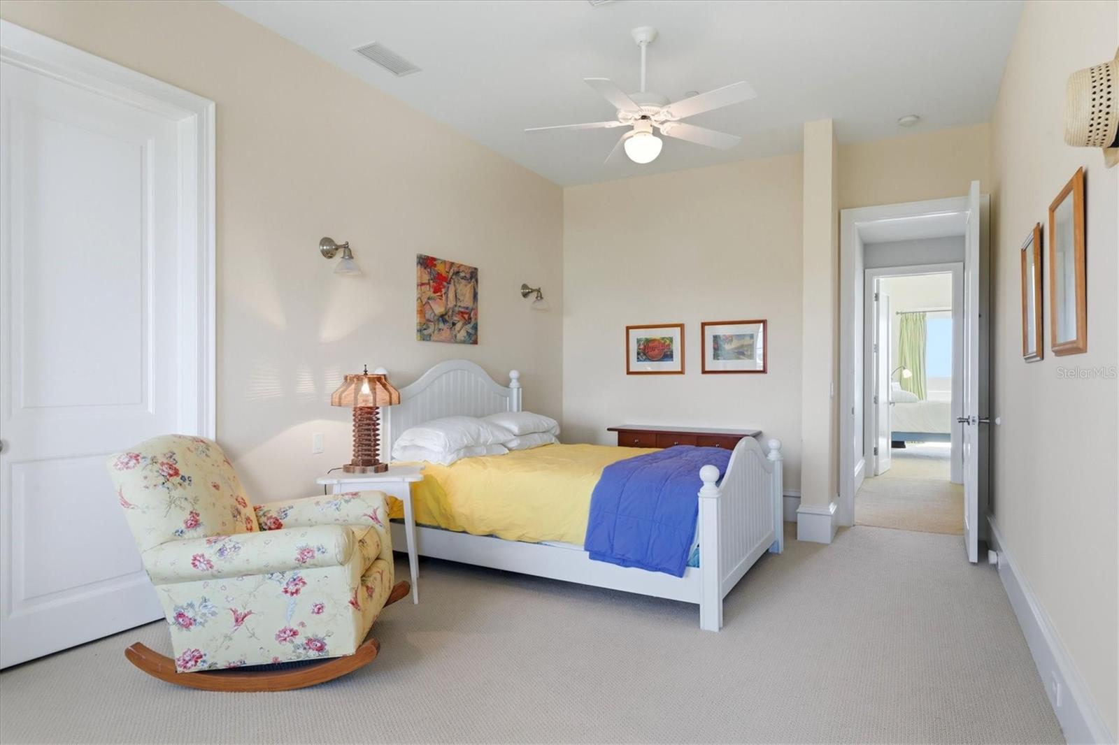 With large walk-in closet