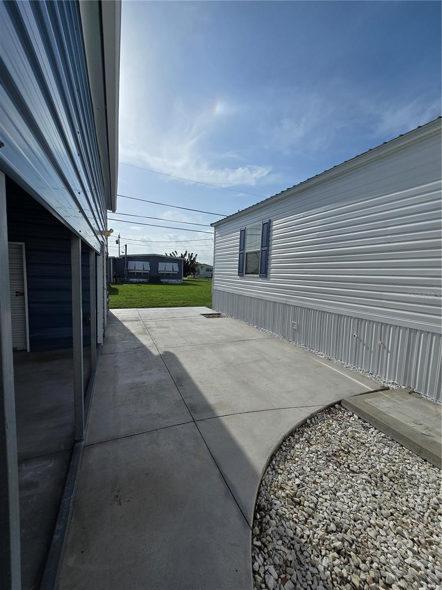 outdoor patio area