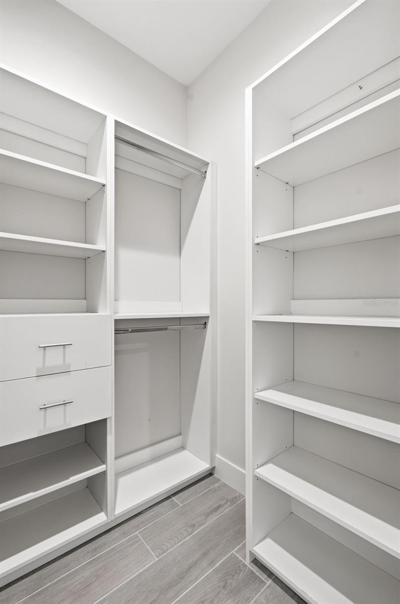 Primary Closet with Abundant Storage Space