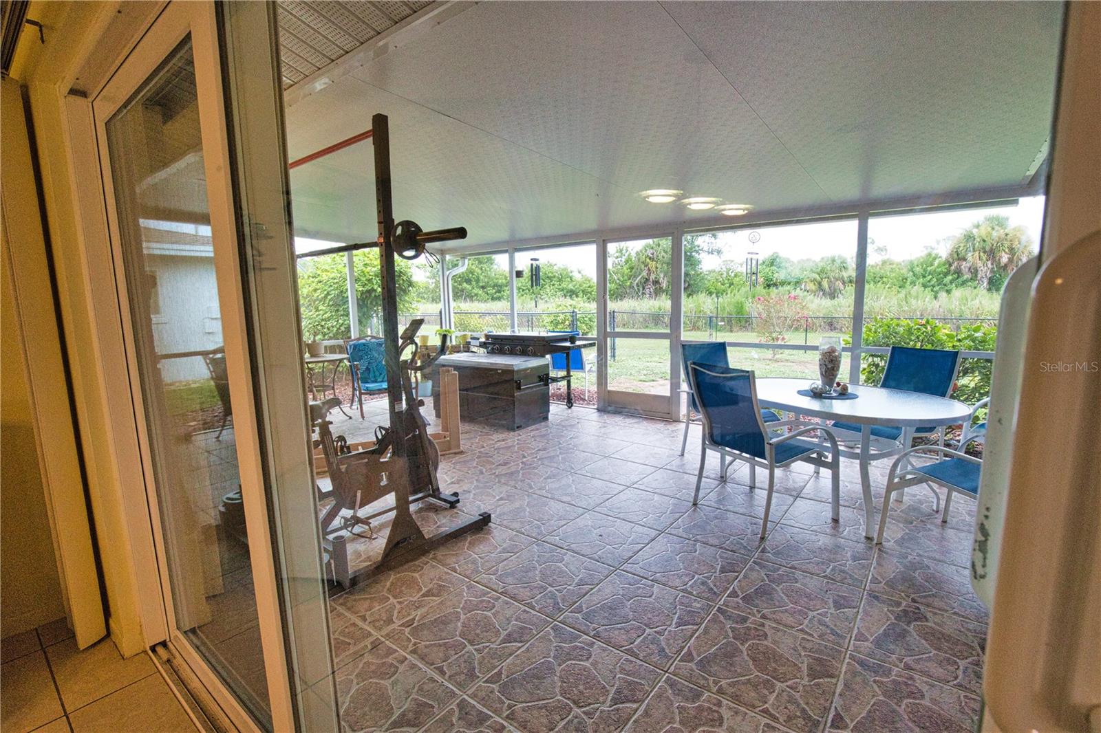 Screened lanai