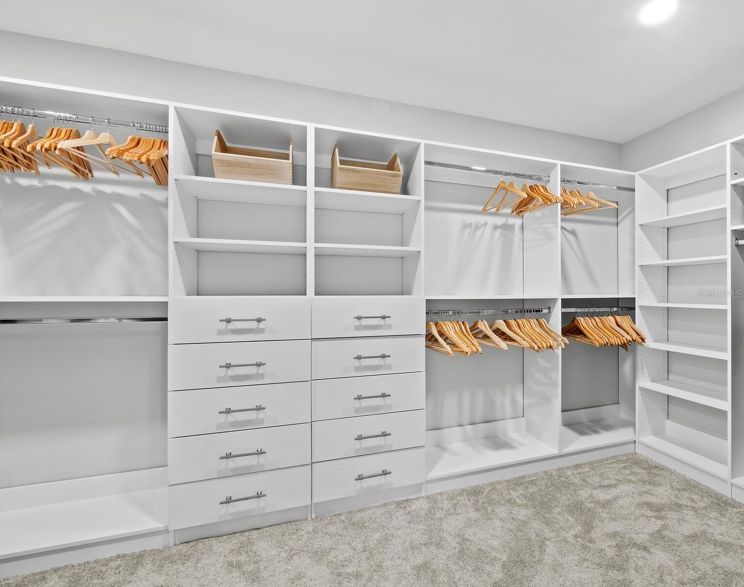 Primary closet